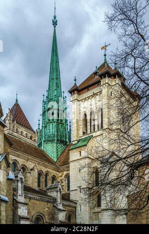 St. Pierre Cathedral, Geneva, Swizerland Stock Photo