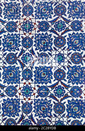 Turkish ceramic Tiles, Istanbul Stock Photo