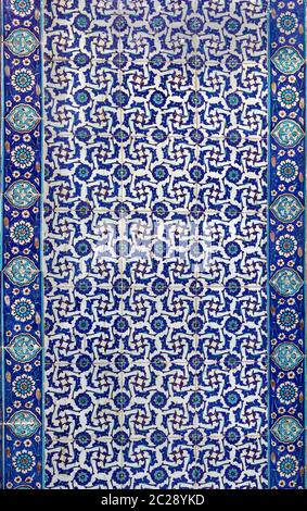 Turkish ceramic Tiles, Istanbul Stock Photo