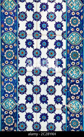 Turkish ceramic Tiles, Istanbul Stock Photo