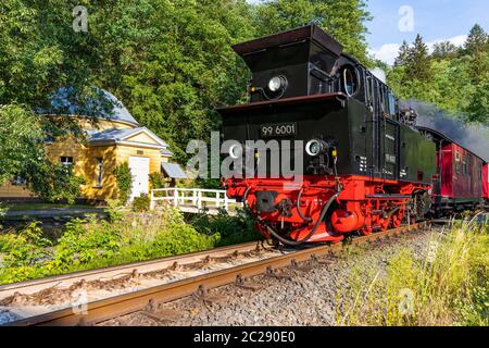 Selketal Railway in Alexisbad Stock Photo