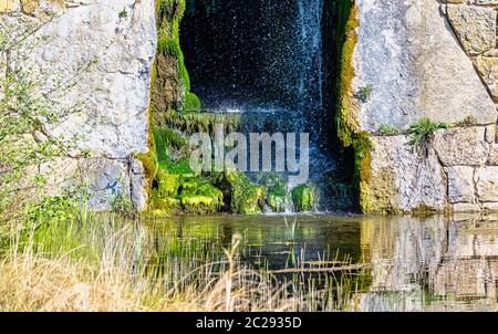 Cascade between Eleven Acre Lake and Upper Copper Bottom Stock Photo