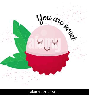 You are sweet slogan for for greeting cards, posters, T-shirts, banners, print invitations. Stock Vector