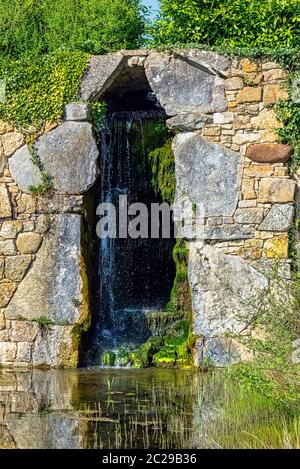 Cascade between Eleven Acre Lake and Upper Copper Bottom Stock Photo