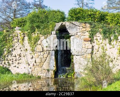 Cascade between Eleven Acre Lake and Upper Copper Bottom Stock Photo