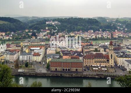 view of Passau, Germany Stock Photo