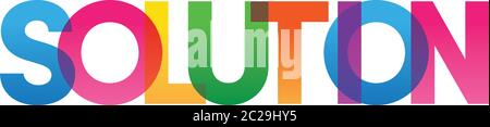 Colored rainbow text. Vector banner. Corporate concept. Gradient Text. Transparency Letters Stock Vector