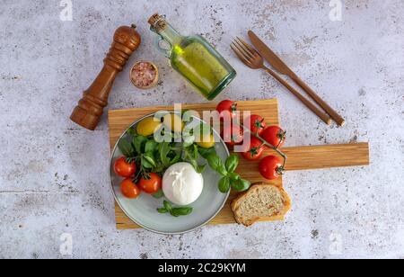 Traditional Italian breakfast Stock Photo