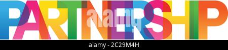Colored rainbow text. Vector banner. Corporate concept. Gradient Text. Transparency Letters Stock Vector