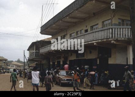 Bo Village in Sierra leone march 1993 Stock Photo