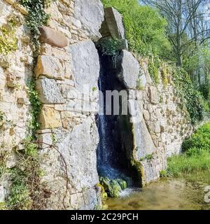 Cascade between Eleven Acre Lake and Upper Copper Bottom Stock Photo