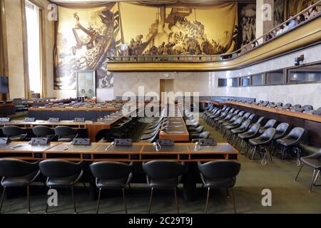 United Nations Office at Geneva (UNOG) Stock Photo
