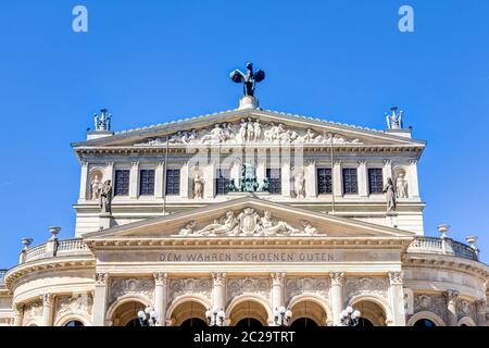 Old Opera House in Frankfurt, Germany Stock Photo