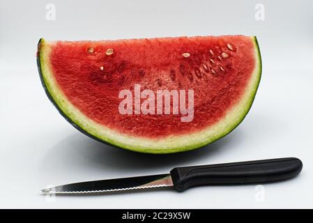 Fresh watermelon isolated on white background Stock Photo