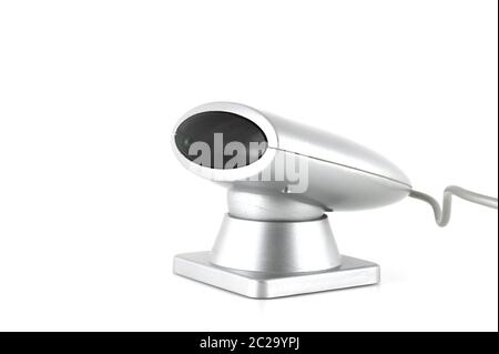 Infrared receiver for computer over white Stock Photo