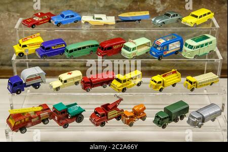 Istanbul, Turkey, 23 March 2019: Collections of various car miniature model at same scale. Some of them are scarce and the model Stock Photo