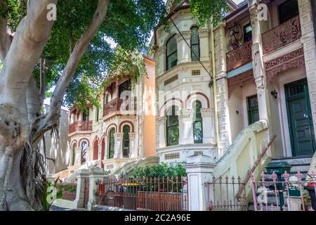 a typical terrace house in Sydney Australia Stock Photo