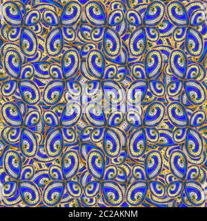 Luxury Oriental Ornate Seamless Pattern Stock Photo