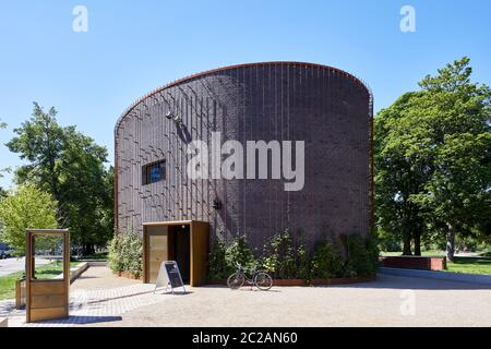 The Museum of Danish Resistance (Frihedsmuseet), designed by Lundgaard & Tranberg Arkitekter, completed 2019; Copenhagen, Denmark Stock Photo