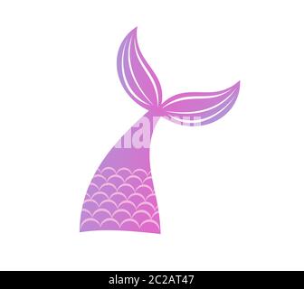 Mermaid tail icon. Vector illustration. Stock Vector