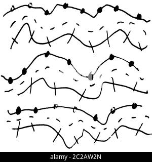 Irregular Lines Texture Pattern Stock Photo