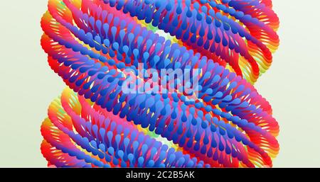 Array with dynamic particles. Vector art illustration. Composition with motion effect. Stock Vector