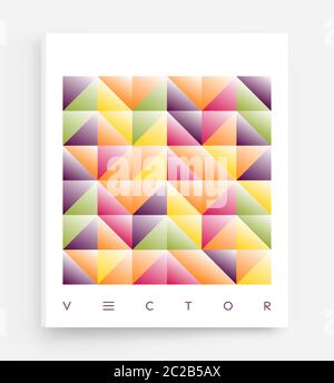 Cover design template. Abstract geometric design. Pattern can be used as a template for brochure, annual report, magazine, poster, presentation, flyer Stock Vector