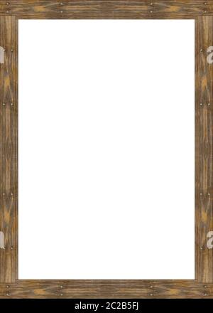 White Frame with Decorated Borders Stock Photo