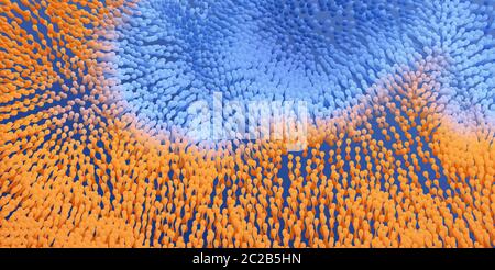 Abstract background with molecular structure. 3d vector illustration. Stock Vector