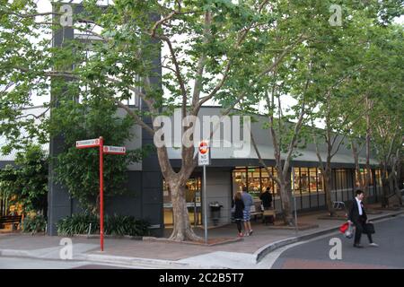 Pictured is the Woolworths store at Grosvenor Street, Neutral Bay. Stock Photo