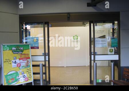 Pictured is the Woolworths store at Grosvenor Street, Neutral Bay. Stock Photo