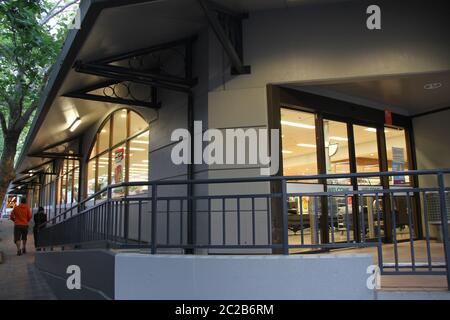 Pictured is the Woolworths store at Grosvenor Street, Neutral Bay. Stock Photo