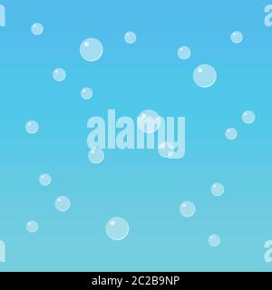 Bubbles in flat style. Vector illustration Stock Vector