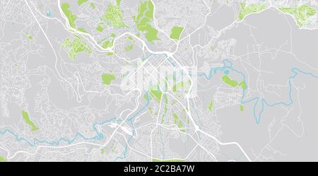Urban Vector City Map Of Pietermaritzburg South Africa Stock Vector urban-vector-city-map-of-pietermaritzburg-south-africa-stock-vector