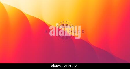 Abstract background with dynamic effect. Creative design poster with vibrant gradients. Vector Illustration for advertising, marketing, presentation. Stock Vector