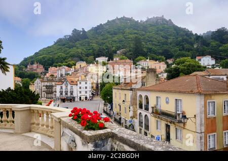 Old town of Sintra. A Unesco World Heritage Site. Portugal Stock Photo