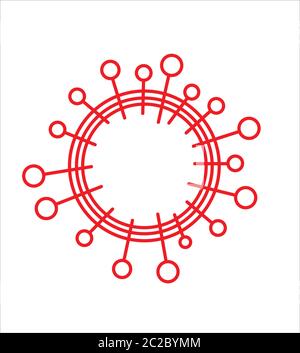 Coronavirus microbes vector symbolising the Coronavirus outbreak Stock Vector