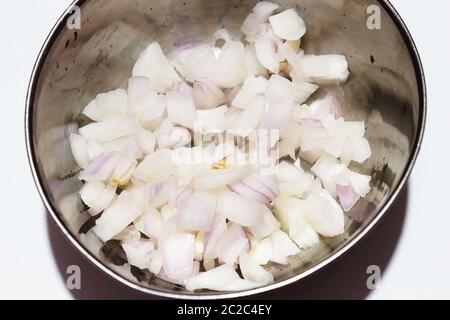 Fresh Green Spring Onion With Roots On An Isolated White Background Stock Photo