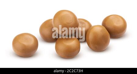 Toffee candies isolated on white background with clipping path Stock Photo