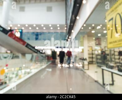 Shopping mall blur background Stock Photo