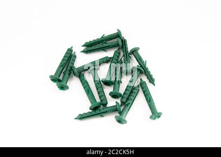 a dowels on a white background Stock Photo