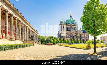 panoramic view at the famous berlin cathedral Stock Photo
