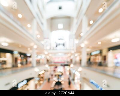 Shopping mall blur background Stock Photo