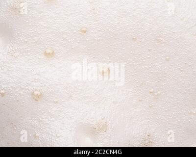 Beer or cappucino foam with bubbles texture Stock Photo