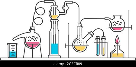 andru chemical composition color Stock Vector