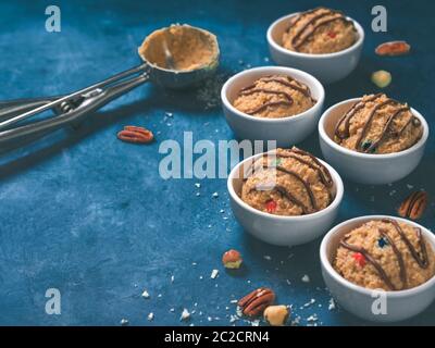 eatable raw monster cookie dough Stock Photo