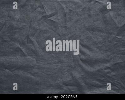 Gray linen crumpled tablecloth texture Stock Photo