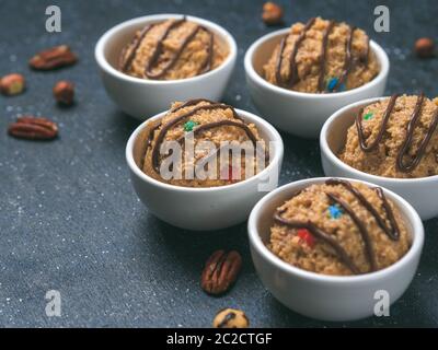 eatable raw monster cookie dough Stock Photo