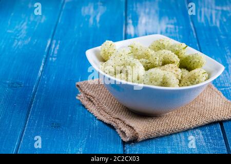 White mulberry on rustic board Stock Photo