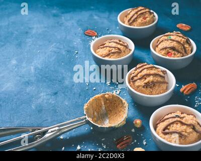 eatable raw monster cookie dough Stock Photo